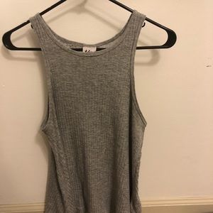 Gray Crew neck tank top